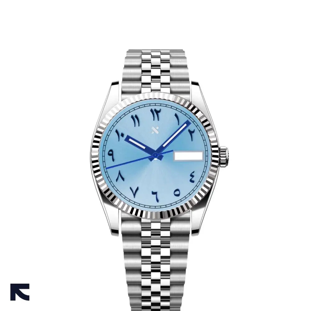 Arabic Sunburst Ice Blue DateJust Mod RFMODS