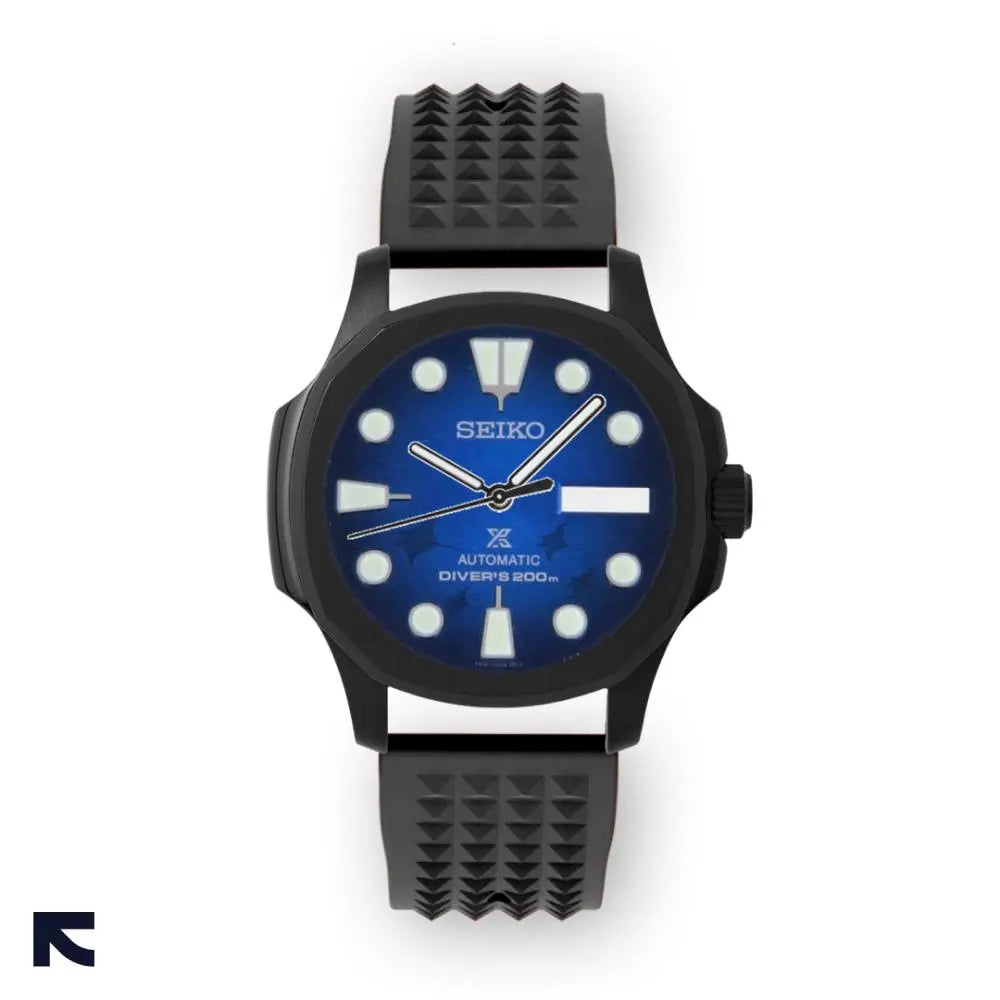 Black SRPE39K1 Manta Aquanaut Seiko Mod RFMODS