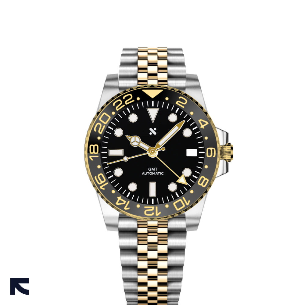Steel and Yellow Gold GMT Mod